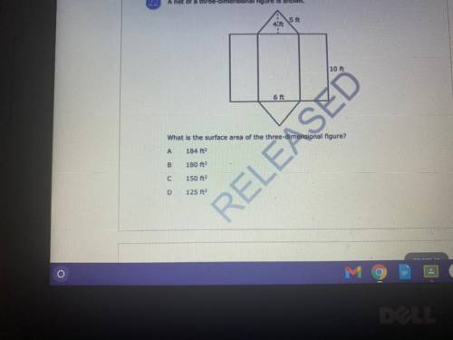 What’s the surface area of this three dimensional figure?