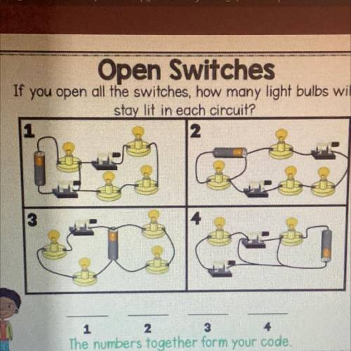 Open Switches

If
you open all the switches, how many light bulbs will
stay lit in each circuit?
2