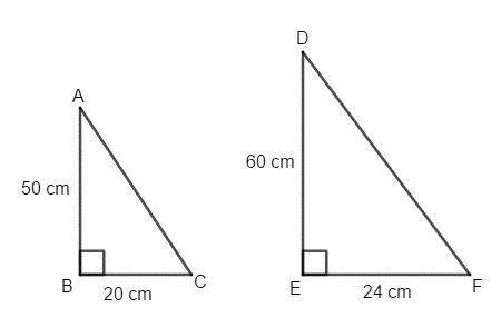 A sculptor is planning to make two triangular prisms out of steel. The sculptor will use △ABC for t
