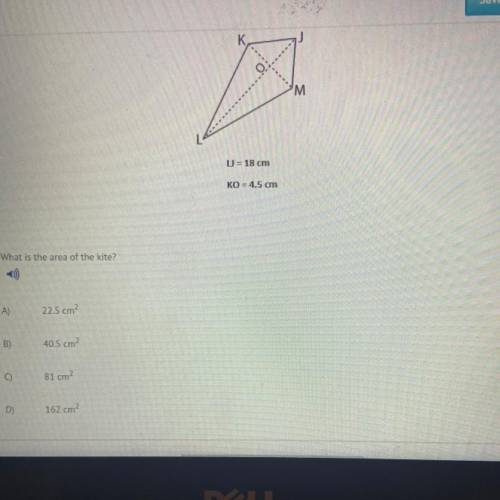 What is the area of the kite￼