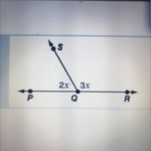 What is the measure of angle RQS in the figure?

A. 36 degrees 
B. 60 degrees 
C. 72 degrees 
D. 1