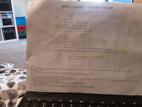 Confused on science crossword puzzle
Mimi episode 3 'On The Shoals'
