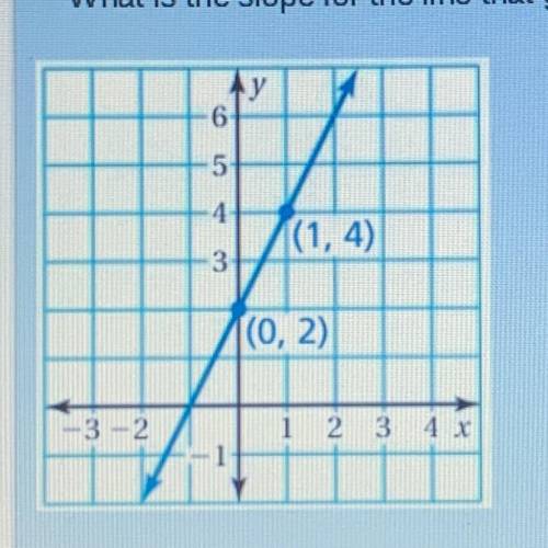 What is the slope for the line that goes through the points?

(The answer should be a fraction (ri