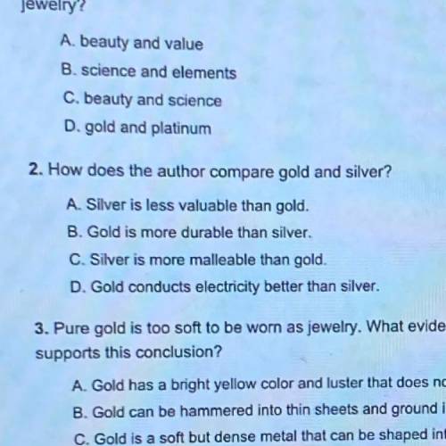 How Does the author compare gold and silver?￼