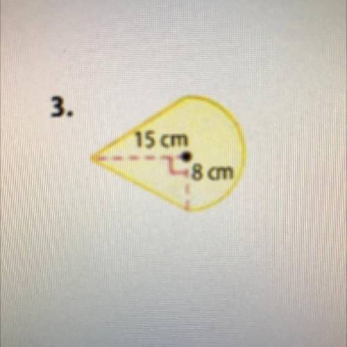 Find the area of each figure. round to the nearest tenth if necessary
