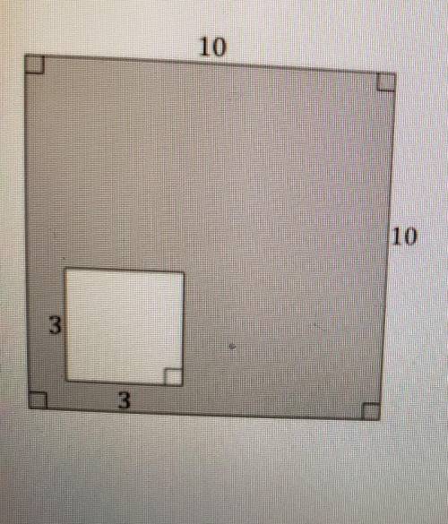 Find the area of the shaded portion pls ​