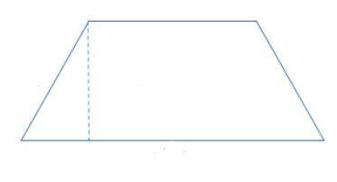 A trapezoid is shown. Use the ruler provided to measure the dimensions of the trapezoid to the near