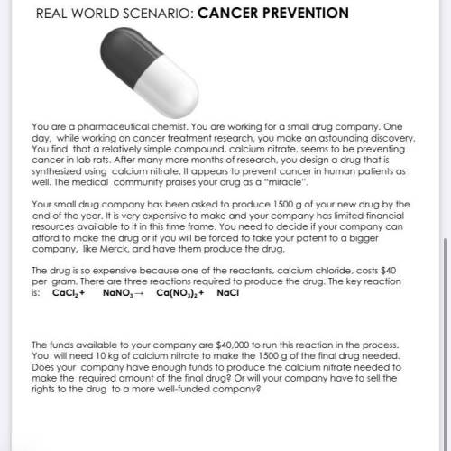 Real world scenario: cancer prevention