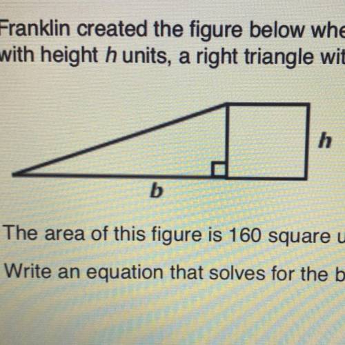 Franklin created the figure below when sketching his architectural plans. The figure is made up of