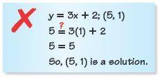 Which best describes the error in finding a solution of the equation in two