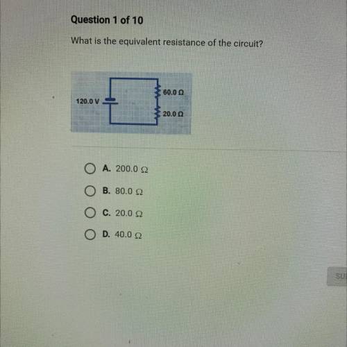 What is the equivalent resistance of the circuit?