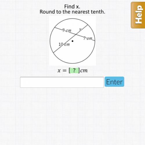 Find x. Round to the nearest tenth ! Geometry homework