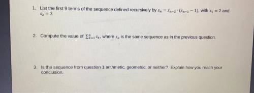 Please help!!! I need help with the 3 questions above
