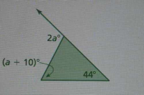 Find the measure of the exterior angle. ​