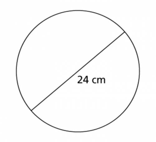 What is the circumference, in centimeters, of the circle? Use 3.14 for π.