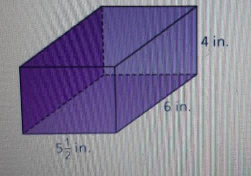 Determine the volume of the rectangular prism.​