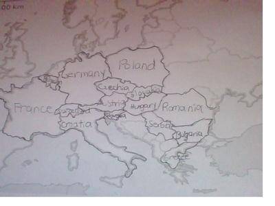 This is for anyone that needs a labeled map of europe