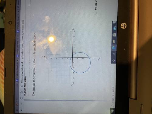 Determine the question of the circle graphed below.