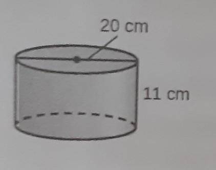 20 cm 11 cmRound your answer to the nearest tenth if necessary ​