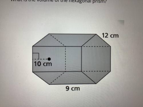What is the volume of the hexagonal prism