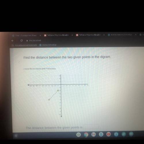 Please help what is the distance between the given points
