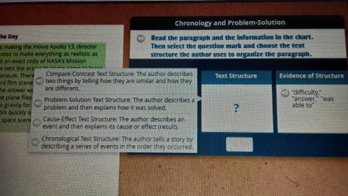 Chronological and problem-solution