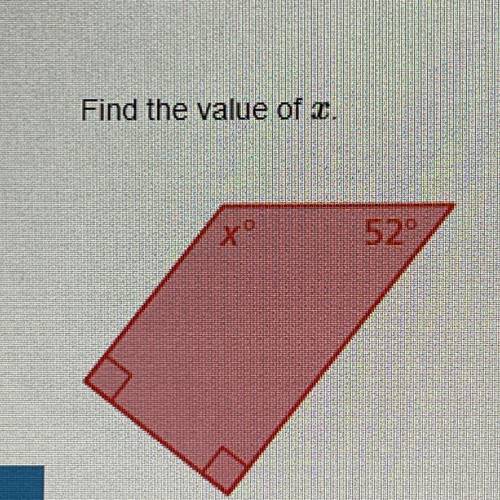 Find the value of x. PLZZZ HELP MEEE