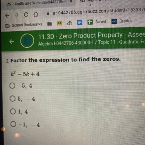 Factor the expression to find the zeros