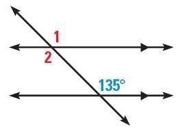 Need help ASAP taking a test. what is the measure of angle 1 in the picture below?