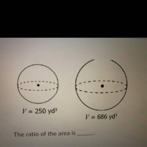 What’s the ratio of the area?
250/686
25/49
5/7
125/343