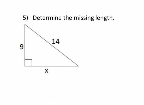 Determine the missing length. Show your work!