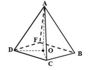Given: regular pyramid DO=6, m
