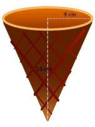 7. Find the volume of the cone. Round your answer to one decimal place.