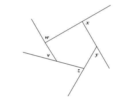 16. Consider the pentagon below: What is the interior angle sum of a pentagon?