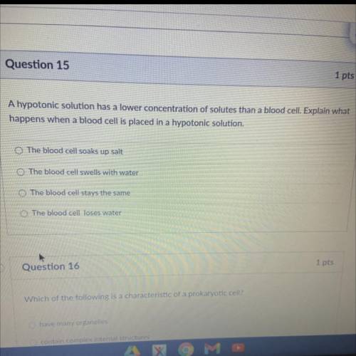 PLEASE HELP, I NEED THIS TO PASS xx,

A hypotonic solution has a lower concentration of solutes th