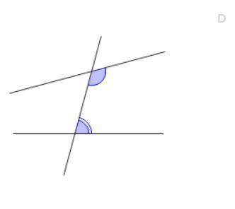 25. Which of the following diagrams show a pair of consecutive interior angles?

Select all that a