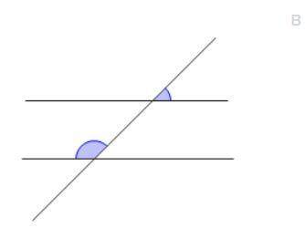 26. Which of the following diagrams show a pair of corresponding angles?