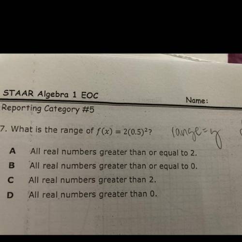 Answer and explainaction please. End of course test is next week and I want to make sure I can work