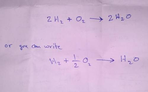 What is the overall equation for the covalent bond in H2O . Is it H2 + O2=H2O OR. H2 + O = H2O