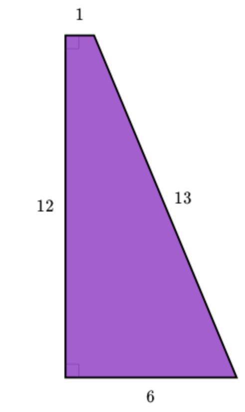 Find the area of the shape shown below.
units
2