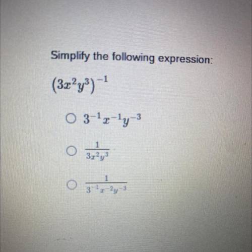 What would this expression be when simplified
