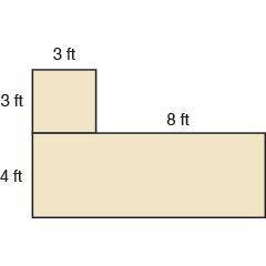 Find the area of the figure.