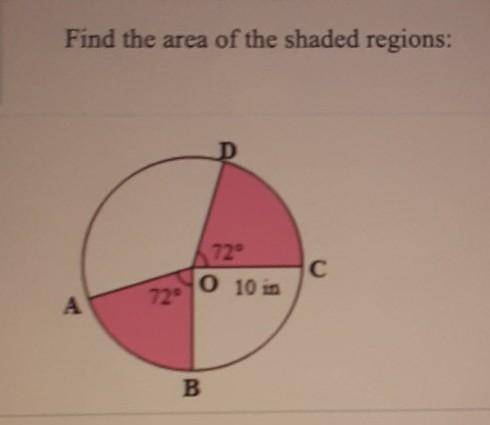 Plz help me plz im begging you ill give brainliest Find the area of the shaded regions:​