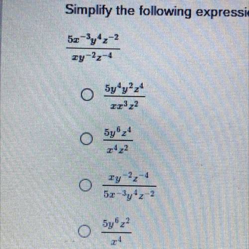 What would this expression be when simplified?