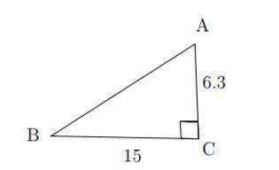 Solve for each missing angle and side. a) Solve for Angle A. Round to the nearest degree. b) Solve