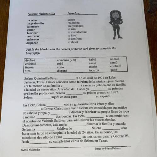 Please help with this Spanish