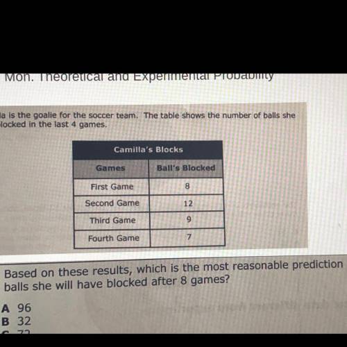 Based on these results, which is the most reasonable prediction of the number of

balls she will h