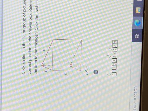 How to find the total surface area for a triangular prism