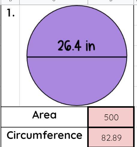 What is the area and circumference please help just tell only the answer