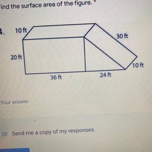 Find the surface area. THANKS
